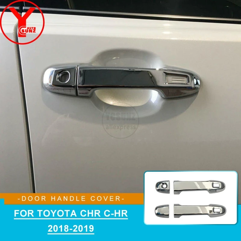YCSUNZ хромированная крышка для боковой дверной ручки детали toyota chr 2018 2019 аксессуары
