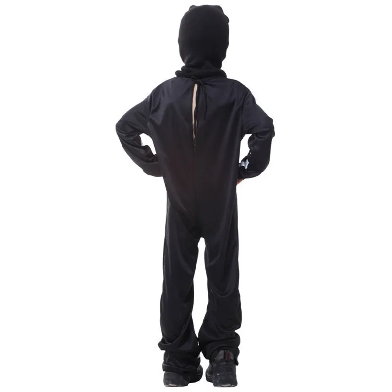 Страшный Детский костюм скелета для мальчиков комбинезон на Хэллоуин Рождество