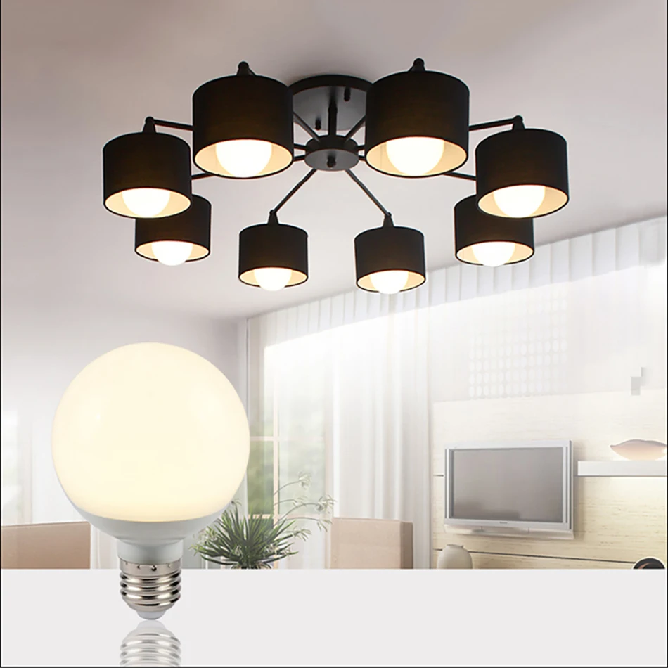 Светодиодная лампа круглая E27 декоративная для дома фотосъемки туалетный столик