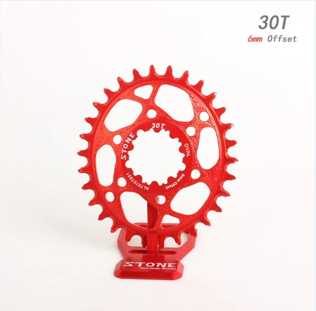 oval 30T Red Овальная Звездочка прямое Крепление 6 мм смещение для GXP XX1 Eagle X01 GX X1 X0 X9 30-38T цепное колесо - Цвет: oval 30T Red