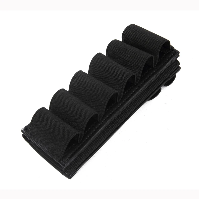 

Newest Multifuncti High Quality 8 Round Gun Airsoft Tattica di Caccia Shotgun Black Ammo Carrier Shell Elastic Nylon Loop Holder