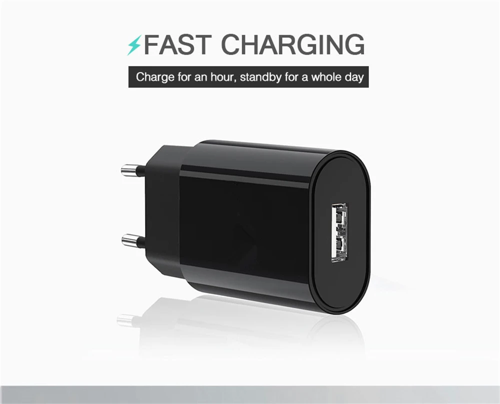 Зарядное устройство Micro USB 5 В, зарядное устройство USB для путешествий, настенный адаптер, штепсельная вилка европейского стандарта, смарт-зарядное устройство для huawei p Smart P8 lite zenfone 5 vivo x21 v9