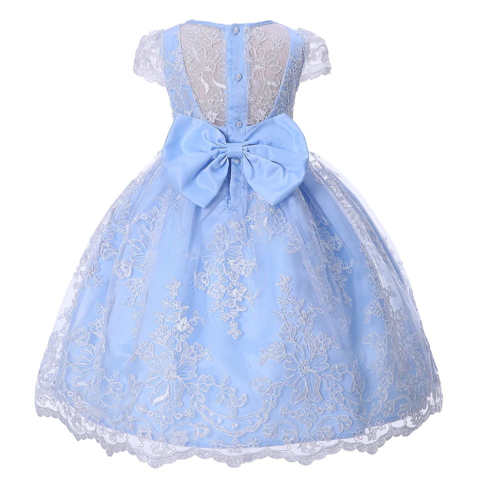 Cutestyles 2019 модные синие вечерние платье для девочек цветок кружево элегантный