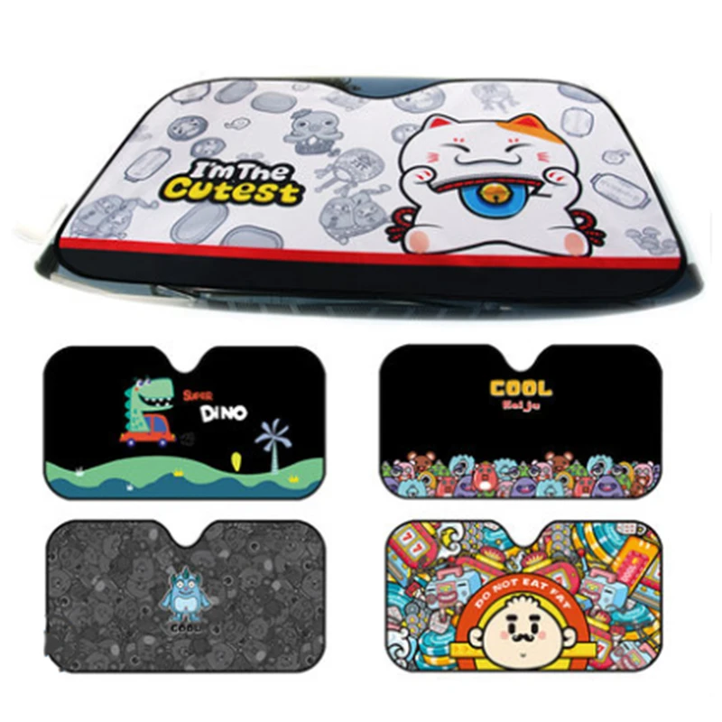 Солнцезащитный козырек для автомобиля с мультяшным рисунком 125x72 см | Автомобили