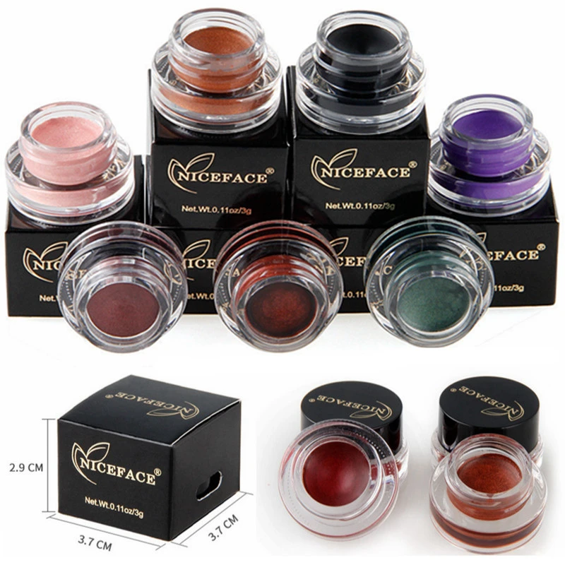 12 цветов блестящая подводка для глаз крем водонепроницаемый Быстросохнущий