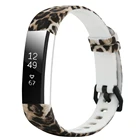 Силиконовый ремешок с леопардовым узором для умных часов Fitbit Alta HR  Alta