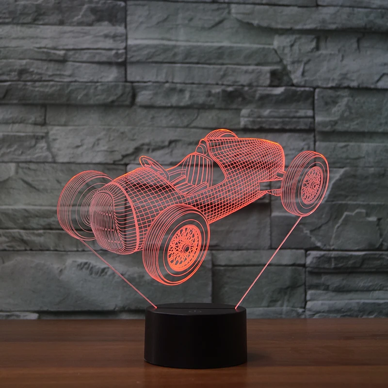 Настольная лампа Gran Torino Touch Wecker 7 цветов изменяемая настольная 3d новинка
