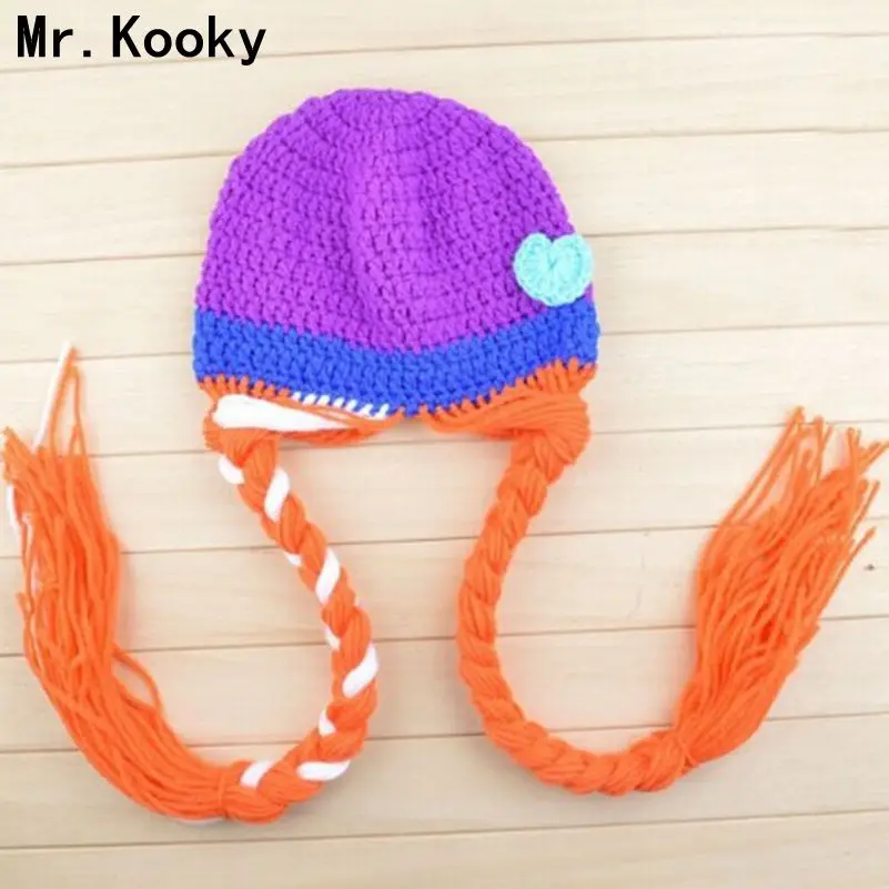 Детские шапки Mr.Kooky модные зимние для маленьких девочек вязаные шерстяные ручной