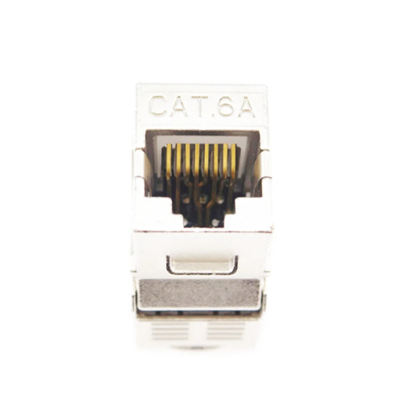 10 Гб сетевой CAT6A класс RJ45 экранированный Keystone Jack цинковый сплав Ethernet модуль для