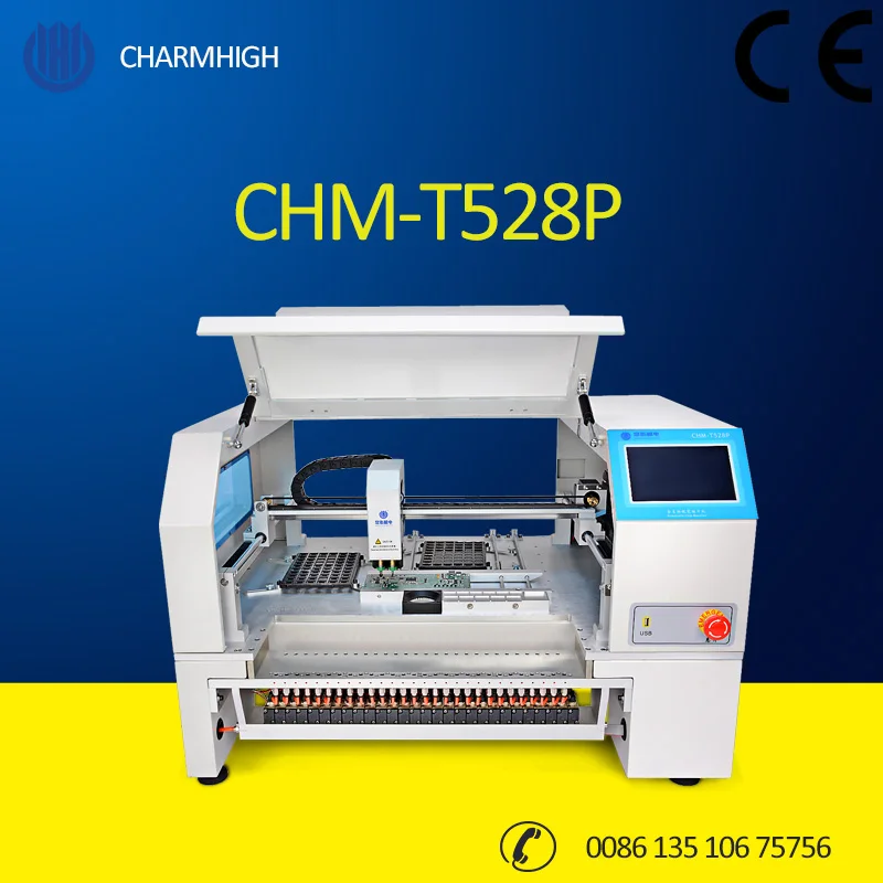 2 головки с 28 шт. кормушки CHMT528P Yamaha пневматический питатель две камеры CCD +