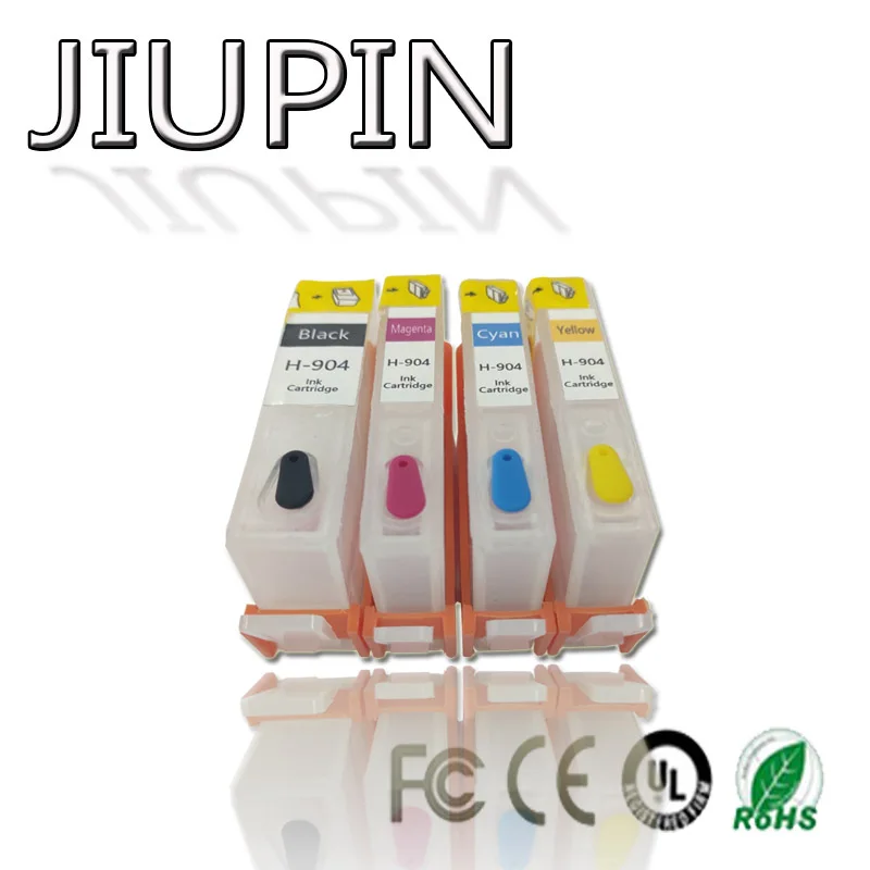 Картридж JIUPIN 4PK для принтера HP 904 904XL полностью восстановленный совместимый с