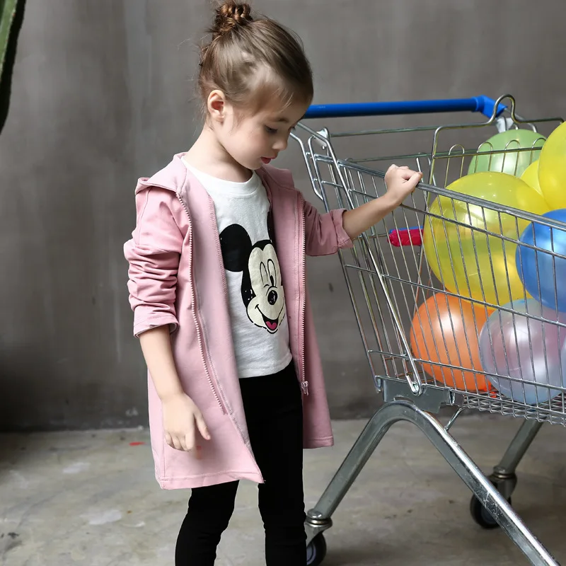 2016 Новая Коллекция Весна и Осень Мода Девушка Кофты Детская Одежда Девушки