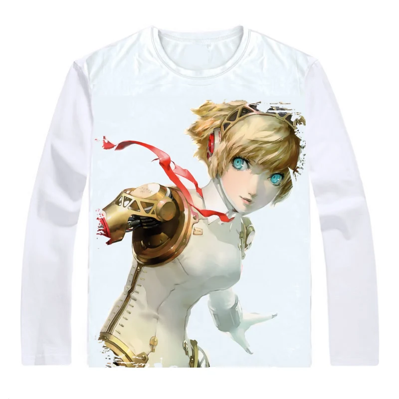 Аниме рубашка Coolprint Persona футболки мульти стиль с длинным рукавом Shin Megami Tensei дьявол