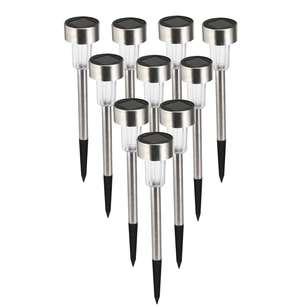 10 шт. солнечная панель на открытом воздухе светодиодный Спайк Светодиодная лампа