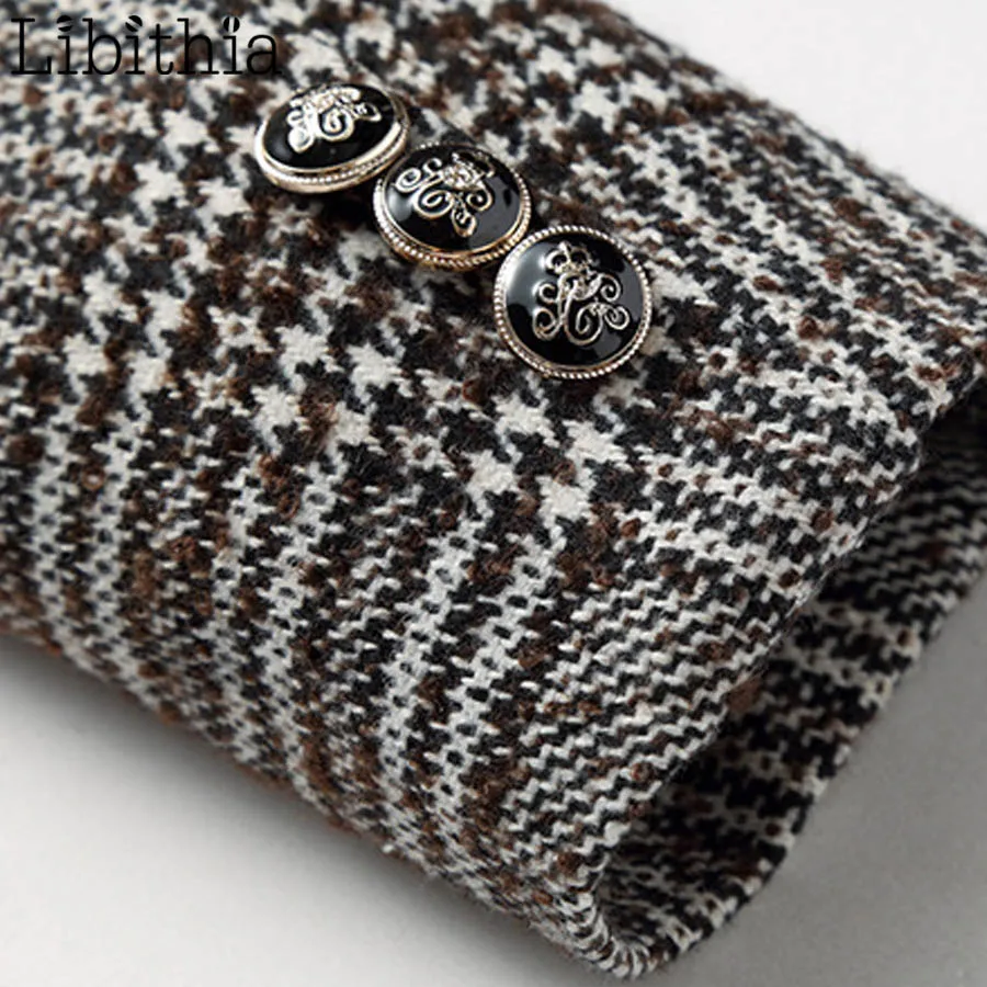 Мужское длинное облегающее пальто с двумя кнопками зимний Блейзер большого