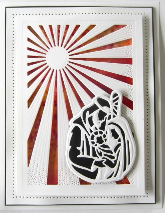 Рождественская семья металлические штампы для резки скрапбукинга бумага