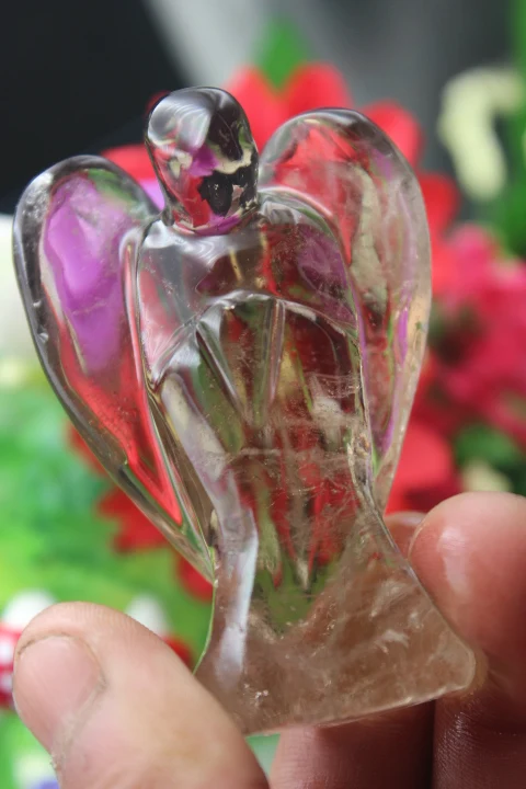 

118 г натуральный чай кристалл Ангел резьба кварцевый кристалл исцеление, лечение