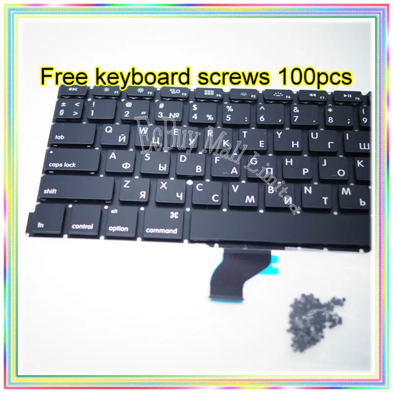 Совершенно новая Русская клавиатура для MacBook Pro Retina 13 3 дюйма A1502 с маленькой