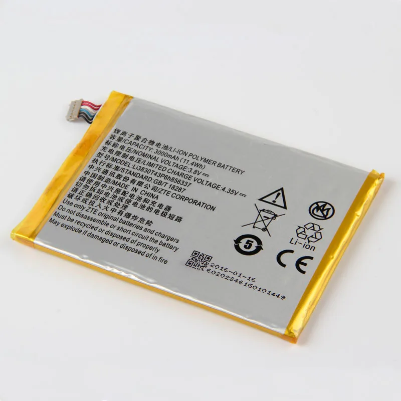 Оригинальный аккумулятор Li3830T43p6h856337 для телефона ZTE Blade S6 Lux Q7/ C G719C N939St V5 Pro N939ST N939SC