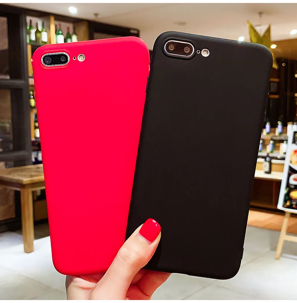 Чехол конфетного цвета для iPhone XS Max XR X 7 8 6 S Plus SE 5S 5 чехол силиконовый из ТПУ Xiaomi Redmi