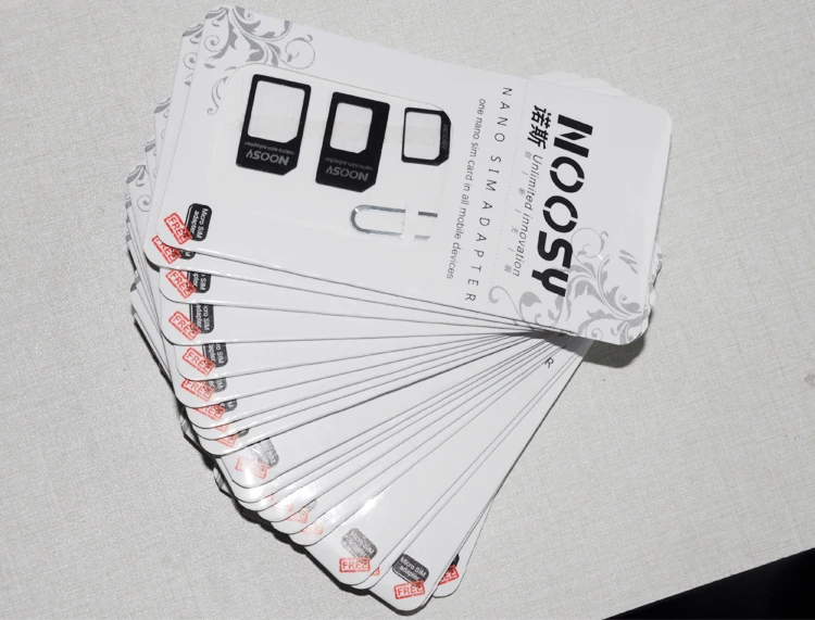 500pcs Nano SIM Card Adapter 4 in 1 micro sim adapter with Eject Pin Key for iPhone 4/4s/5/5S/Samsung/Huawei/xiaomi holder | Мобильные