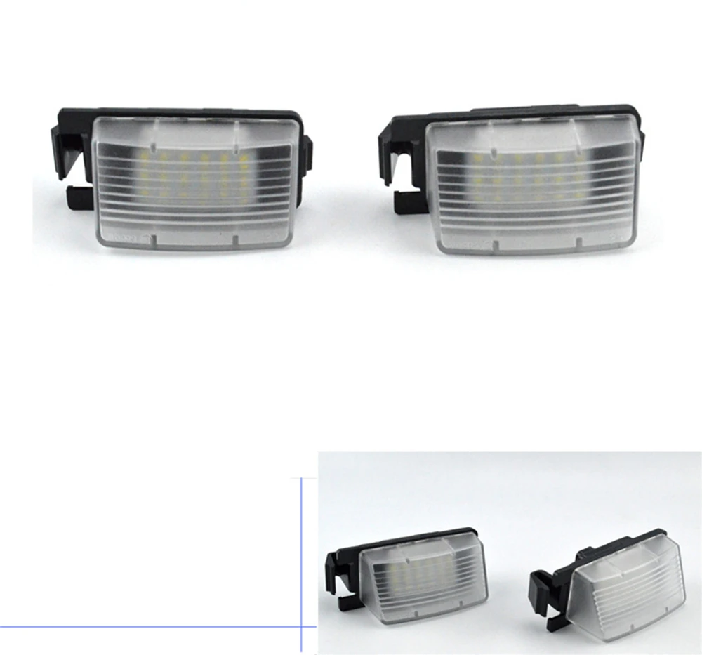 Автомобильный мигающий 2 шт. без ошибок 18 3528 SMD светодиодный номерной знак