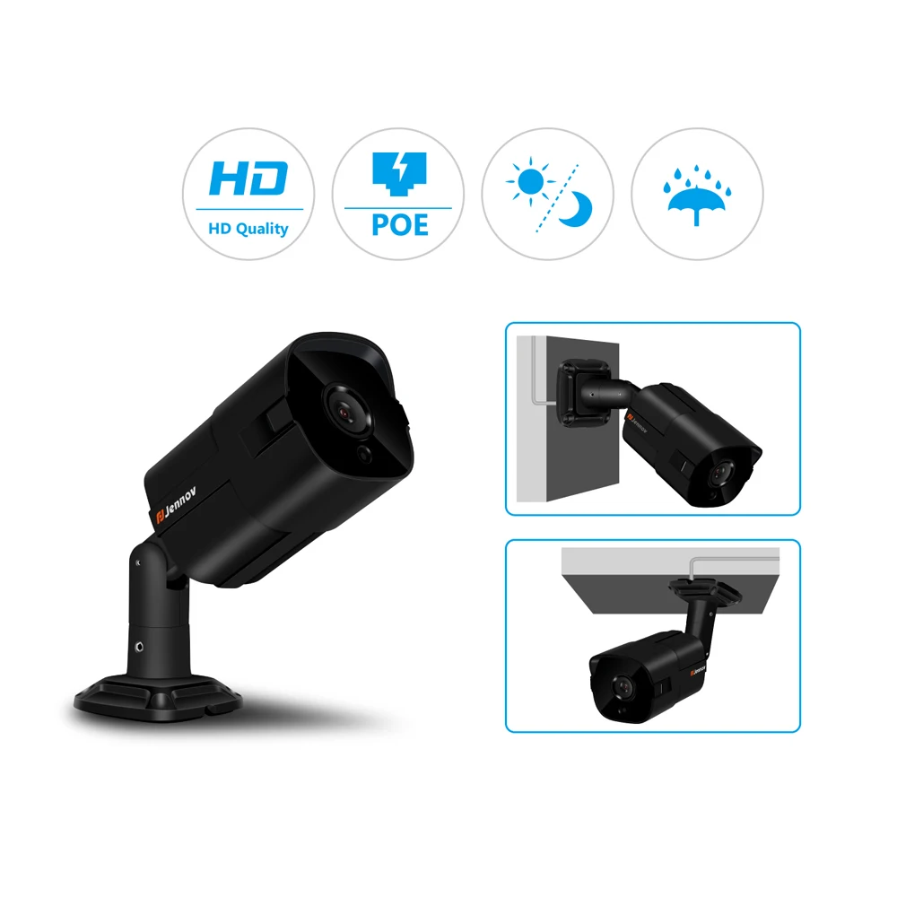 Einnov 1080P Аудио запись камера безопасности система CCTV s видеонаблюдение POE 8CH NVR H.265 2MP