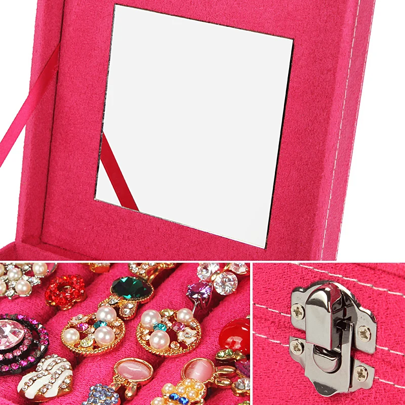 Красный фиолетовый Роза Розовая Принцесса дисплей ювелирных изделий Подарочная