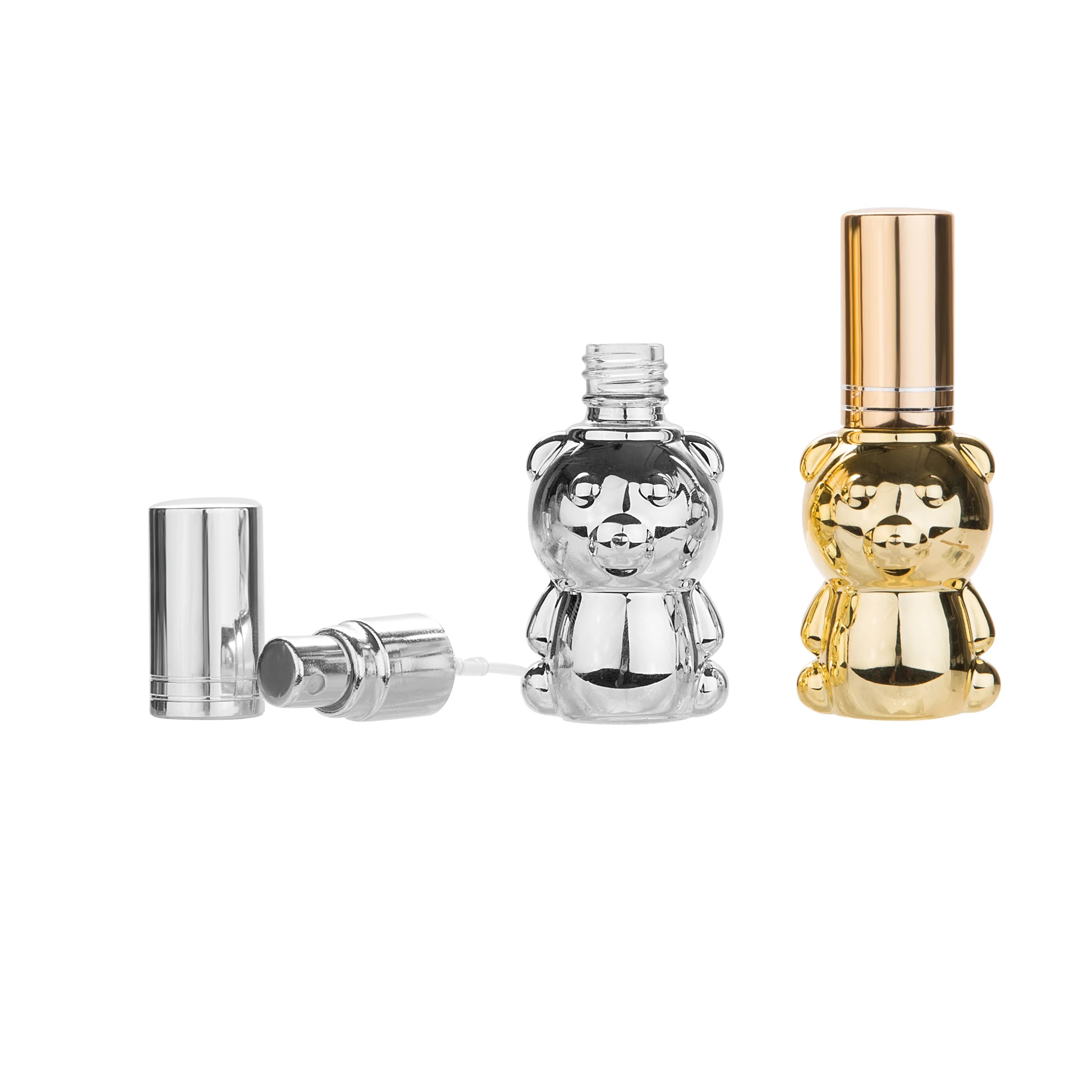 MUB - 8ML UV Glass Bear Shape Portable Perfume Spray Bottle Refillable Clear Bottles Atomizer Empty Container | Красота и здоровье