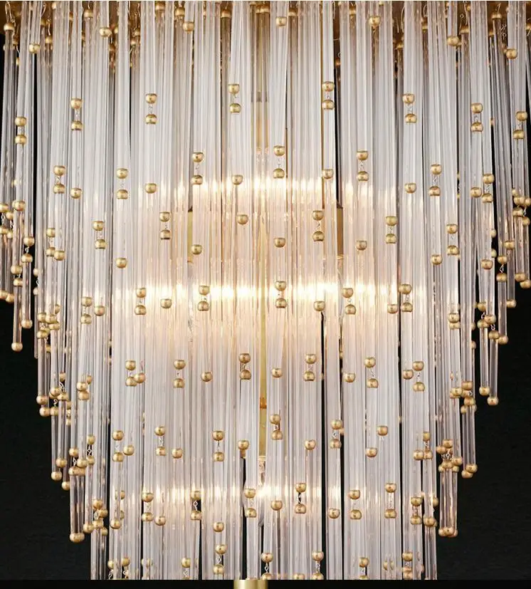 Потолочная люстра с круглыми скандинавскими кристаллами для гостиной столовой