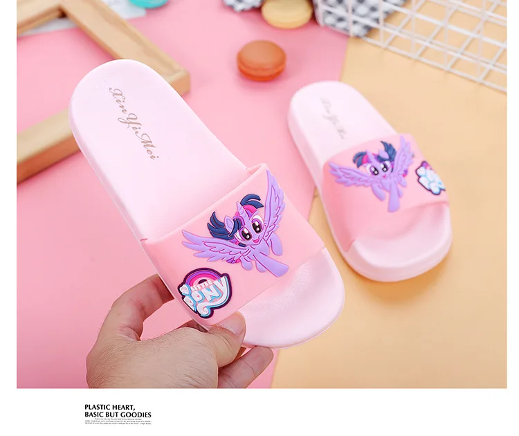 Милые летние тапочки для девочек детские тапочки chinelo мультфильм дружба Is Magic детские шлепанцы Zapatillas bebe детские Тапочки