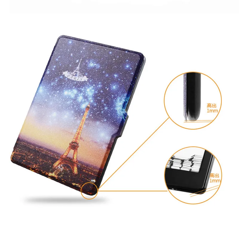 Ультратонкий чехол из искусственной кожи для Kindle Paperwhite 123 смарт-чехол Amazon 1 2 3 e-Reader