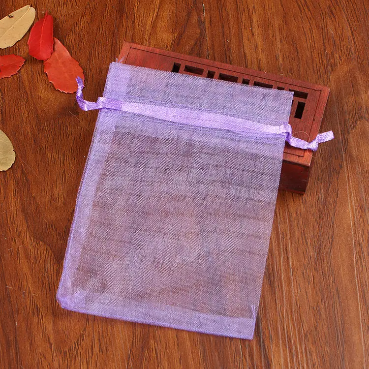 Light Purple 10 шт./лот, сумки из органзы, 4 размера, упаковка для ювелирных изделий, сумки, Подарочный Свадебный Рождественский мешок для подарков, упаковка для ювелирных изделий, сумки и сумки - Цвет: Light Purple
