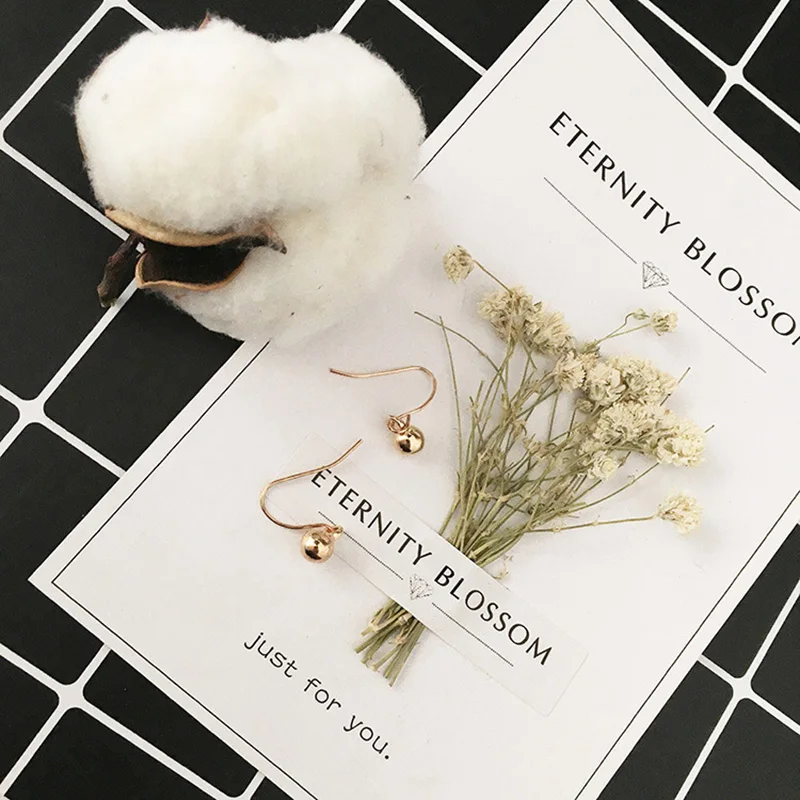 WTLTC трендовые крошечные сережки шарики для женщин мини Висячие бусины серьги