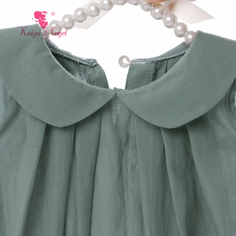 Kaiya Angel/оптовая продажа Новейшая одежда для маленьких девочек Однотонный Модный
