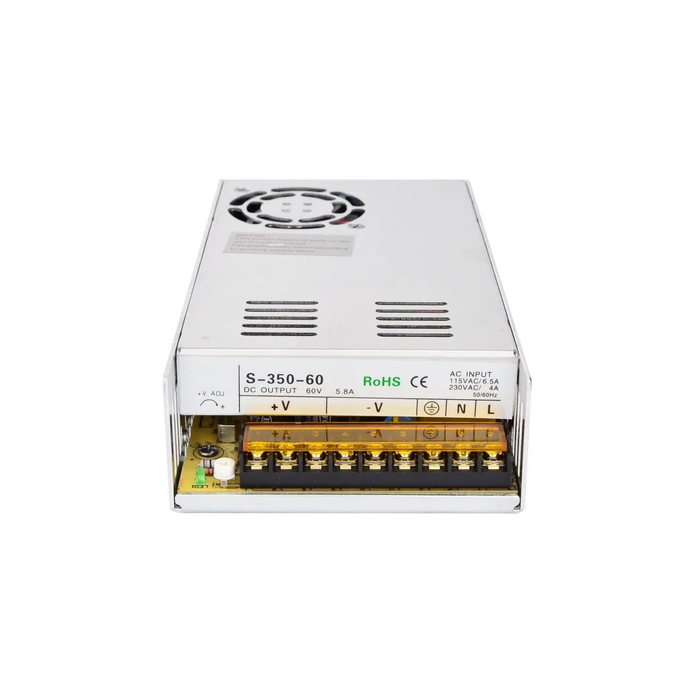 DC60V 350 Вт 5.9A импульсный источник питания 115 В/230 В для шагового двигателя DIY ЧПУ маршрутизатор