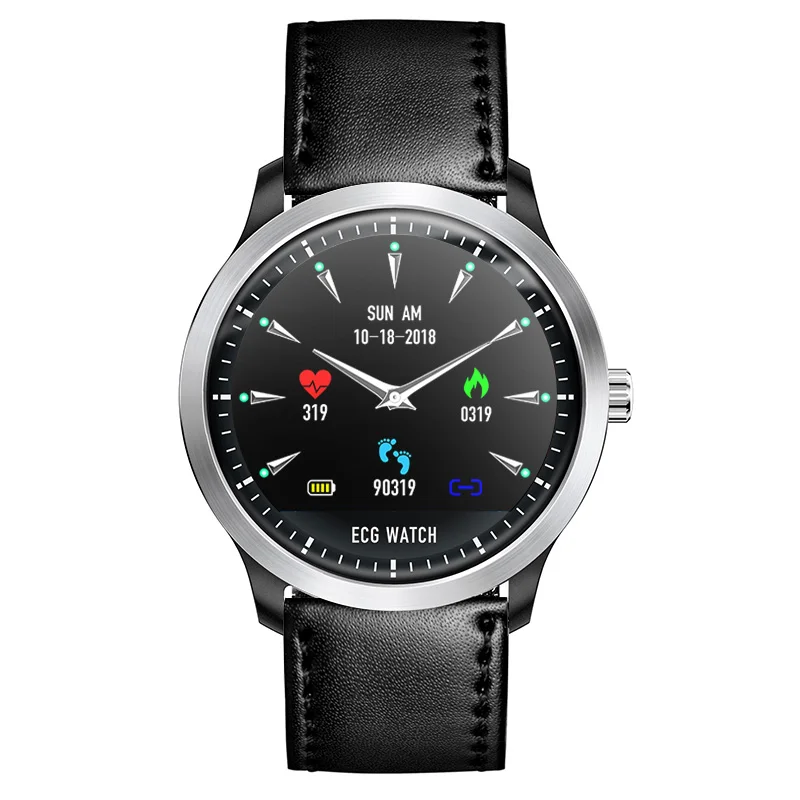 

N58 ECG PPG smart watch with electrocardiograph ecg display holter ecg heart rate monitor blood pressure smartwatch