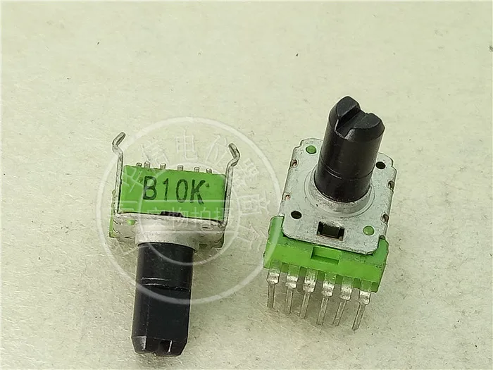 

Original new 100% import R151T 142 TYPE vertical double potentiometer 6pin B10K handle length 13MMF (SWITCH)