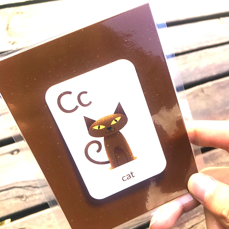 Обучающие игрушки Монтессори 26 шт./компл. алфавиты ABC английские карточки exo