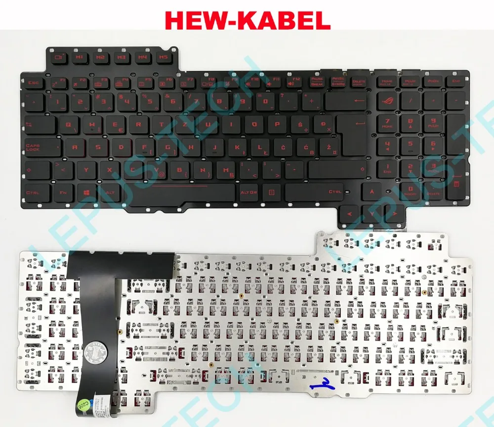 Клавиатура для ASUS ROG G752 G752V G752VL G752VM G752VS G752VT G752VY словенский WB SV Великобритания с