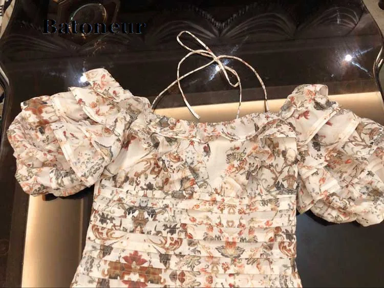 2018 весна печати пляжные Стиль модная одежда для девочек предложение с открытыми