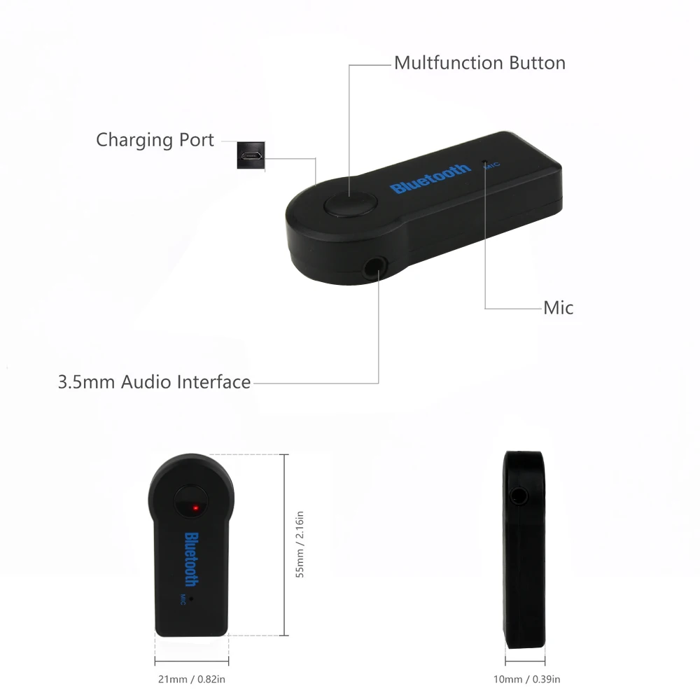 Беспроводной bluetooth ресивер Daono аудиоприемник 3 5 мм с разъемом Bluetooth автомобильный