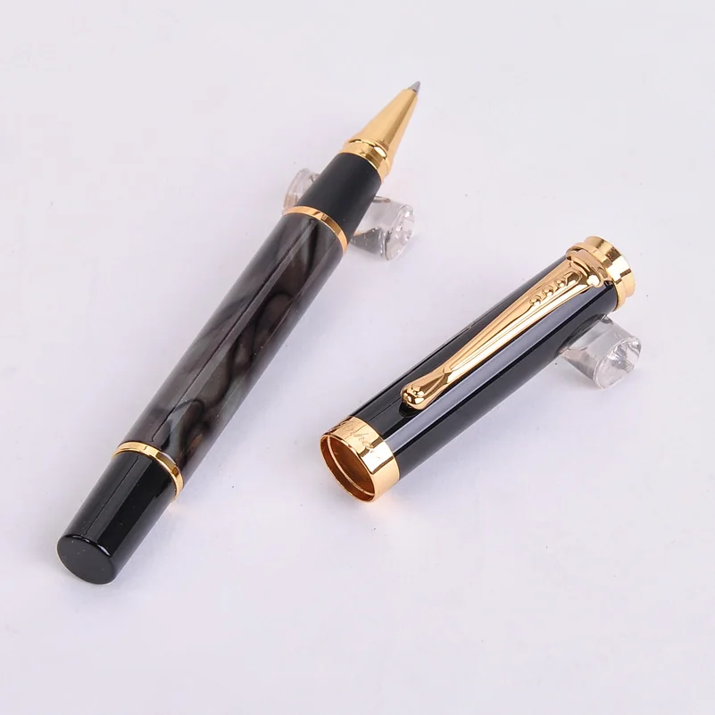 Новинка Jinhao 500 ручка с шариком средней точки черные чернила 0 7 мм Золотой зажим