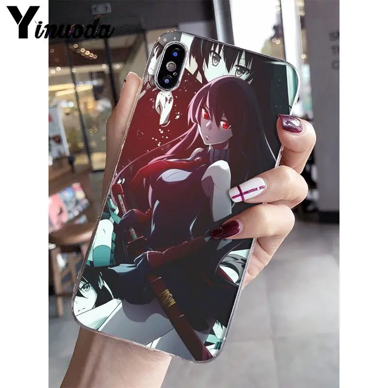 Yinuoda Akame Ga Kill аниме пользовательские фото мягкий чехол для телефона Apple iPhone 8 7 6 6S Plus