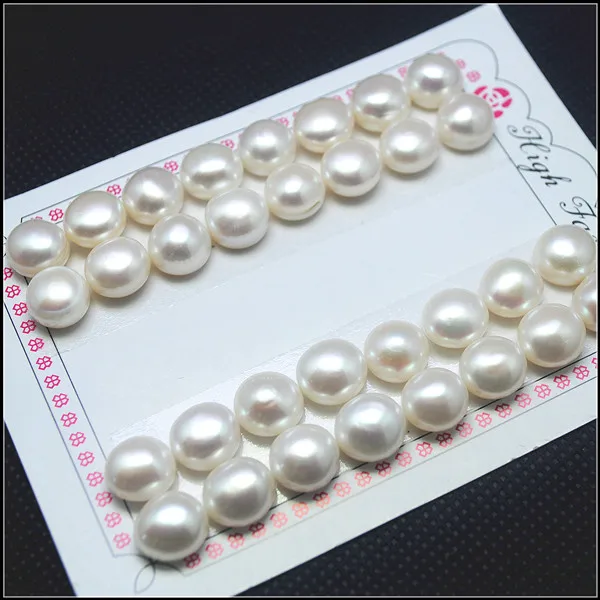 6 шт. кабошоны из натурального пресноводного жемчуга имеют отверстие для