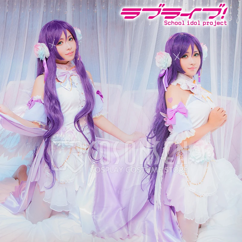 COSPLAYONSEN Love Live! Платье для косплея Нозоми тодзё белое Пробуждение на День святого