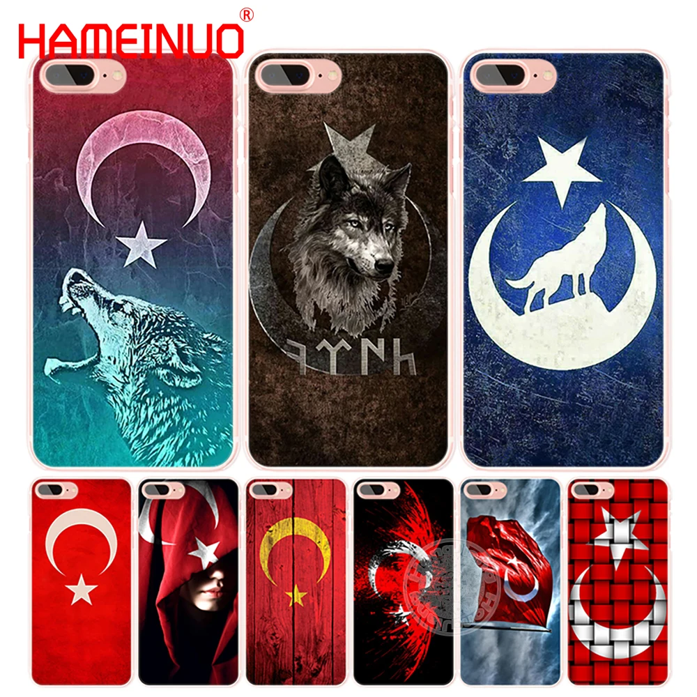 HAMEINUO Чехол для мобильного телефона с турецким флагом iphone 4 4s 5 5s SE 5c 6 6s 7 8 X plus|case for