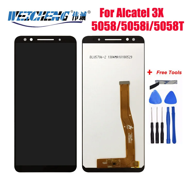 

5.7" For Alcatel 5058i Full LCD Display + Touch Screen Digitizer Assembly For Alcatel 3X 5058 5058A 5058Y