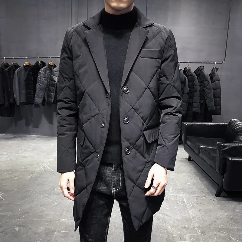 

Batmo 2017 new arrival winter high quality 80% white duck down long jacket men,men's trench coat,winter parkas plus-size ,Y17818