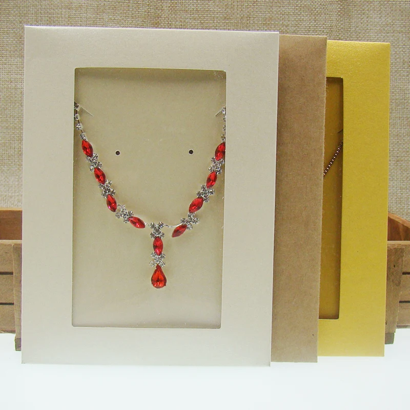 Новый черный/розовый/крафт бокс для ювелирных изделий 20 шт. белый/желтый/упаковка